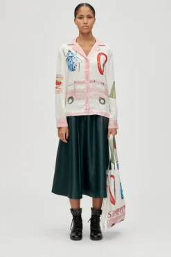 2263 Dry Viscose, Loose Long Sleeve Shirtsg-aw25-t096-2263