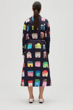 2340 Midweight Cotton, Long Sleeve Workwear Midi Dresssg-aw25-d172-2340