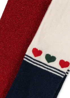 2 Pack Lurex Tights Ks104171