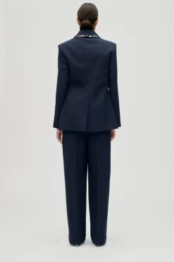 2435 Pinstripe Tailoring, Belted Tailored Pantssg-aw25-p113-2435