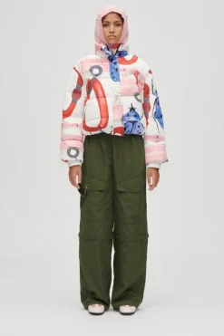 2424 Printed Tech, Long Sleeve Puffersg-aw25-j057-2424