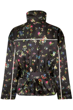 2407 Satin Ruffle, Cinched Aviator Bomber Jacketsg-aw25-j056-2407