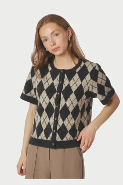 Allestar Check Knit Cardigan 165729