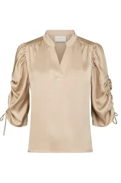 Alvira Drapy Satin Blouse 166542