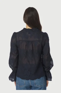 Amara Big Embroidery Blouse 163032