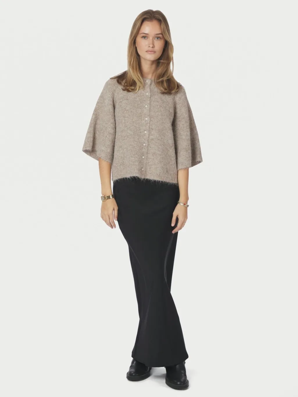 Amaya Fluffy Knit Cardigan 167529