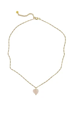 Amour Necklace Rose Quartz