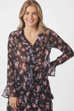 Anika Marigold Print Blouse 165527