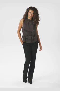 Ansol Solid Chiffon Top 166671