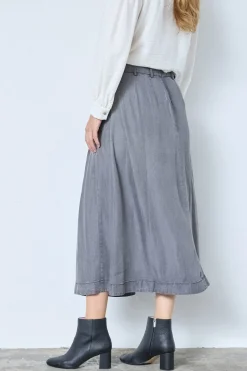 Anyacc Denim Pleat Skirt 34181