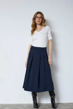 Anyacc Midi Pleat Skirt 44040