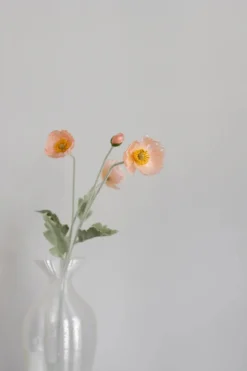 Artificial Peach Poppy 02-131