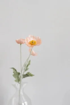 Artificial Peach Poppy 02-131