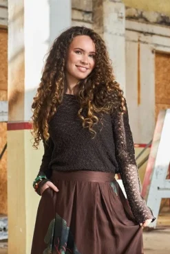 Bcblair Ls Lace Blouse 41049