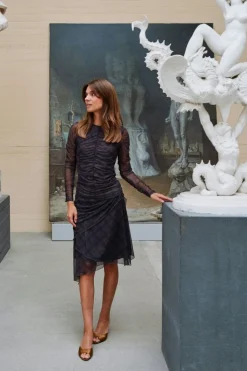 Bea Check Mesh Blouse 167294