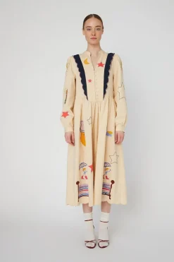 Bead Embellished Midi Dresshc54-4337