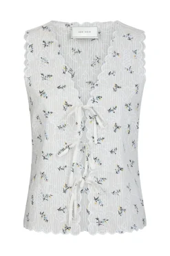 Bibi Embroidery Print Top 165122