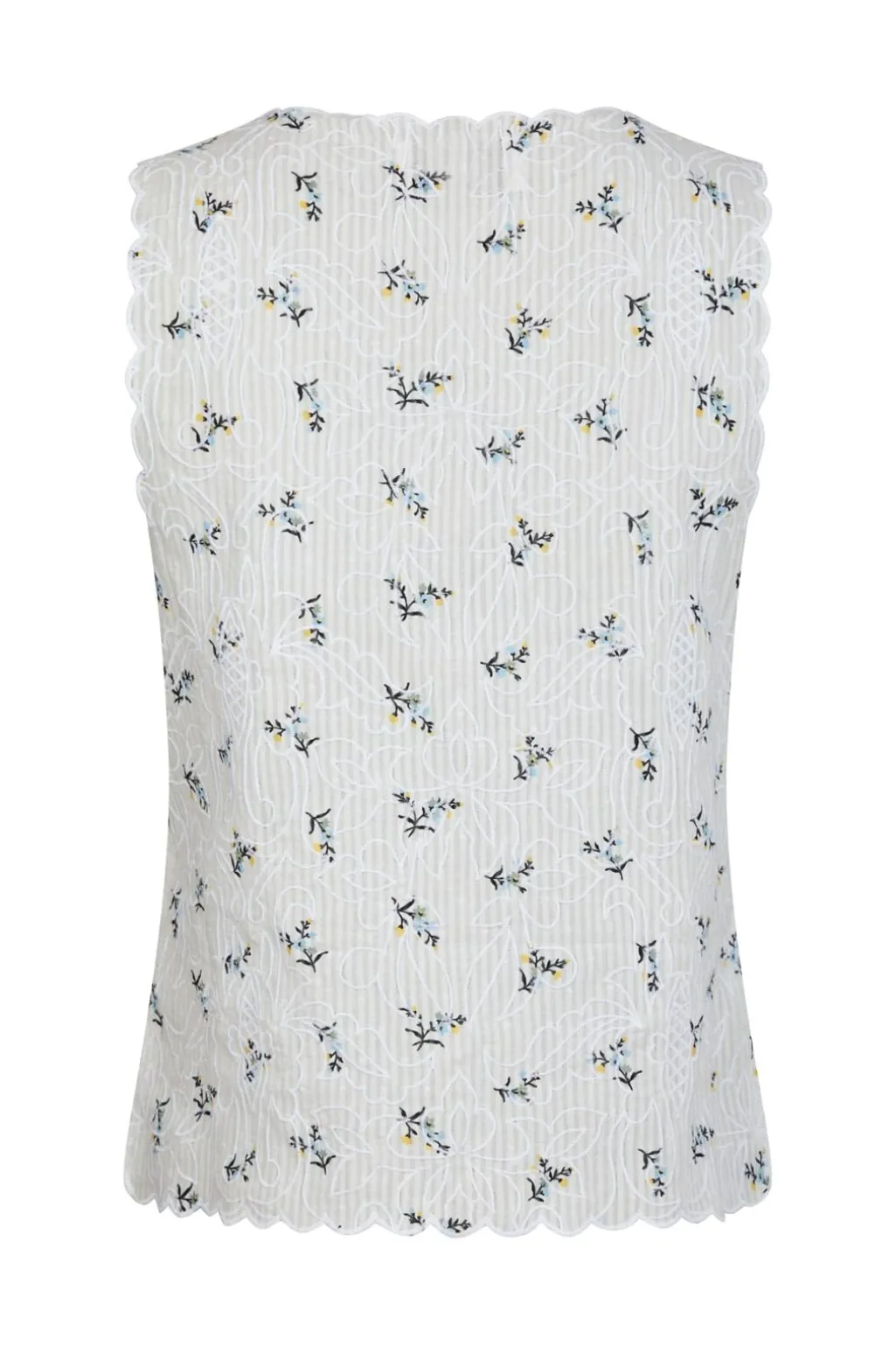 Bibi Embroidery Print Top 165122