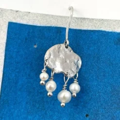 Big Goldenen Splash Earring – Elegant Pearls Silver