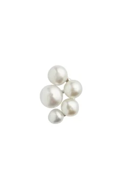 Bloom Pearl Berries Earring Silver