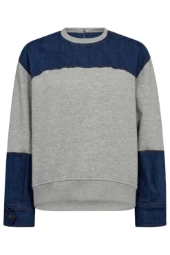Candizcc Denim Mix Sweat 37044