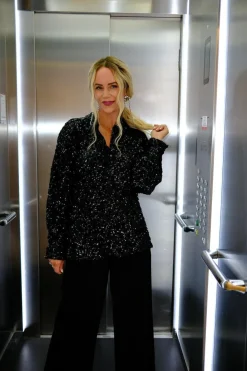 Classy Sequins Shirt 163336