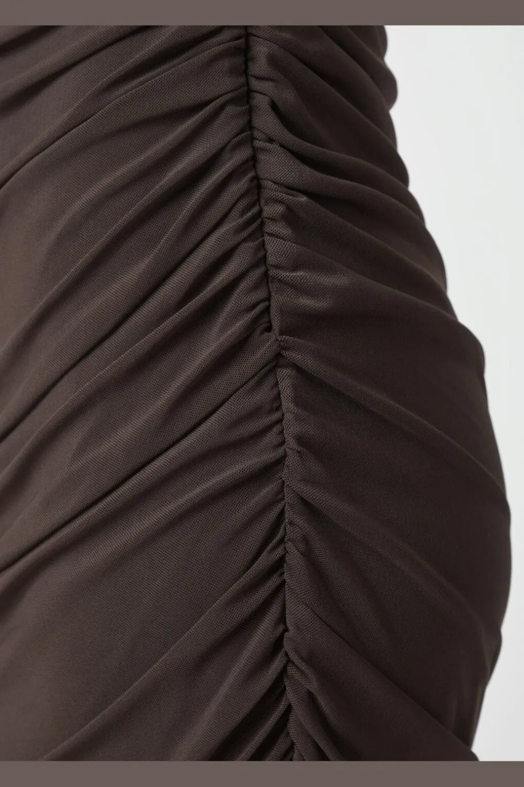 Corilina Solid Mesh Dress 166088