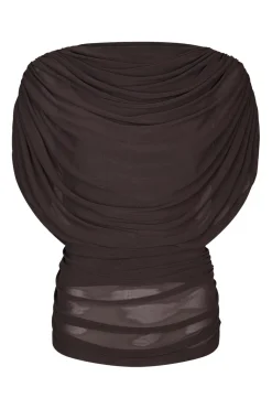 Cottuna Drapy Mesh Top 167205