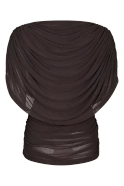 Cottuna Drapy Mesh Top 167205