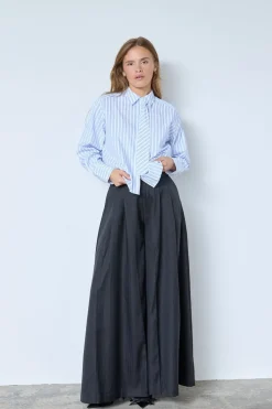 Devincc Stripe Tie Shirt 45018