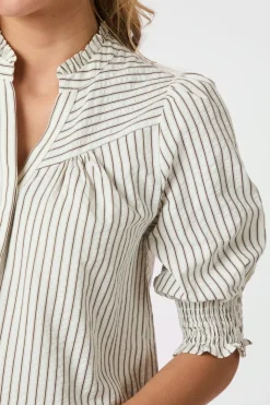Diana Crepe Stripe Blouse 165203
