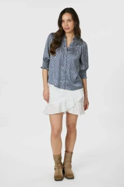 Diana Vibrant Dot Blouse 163423