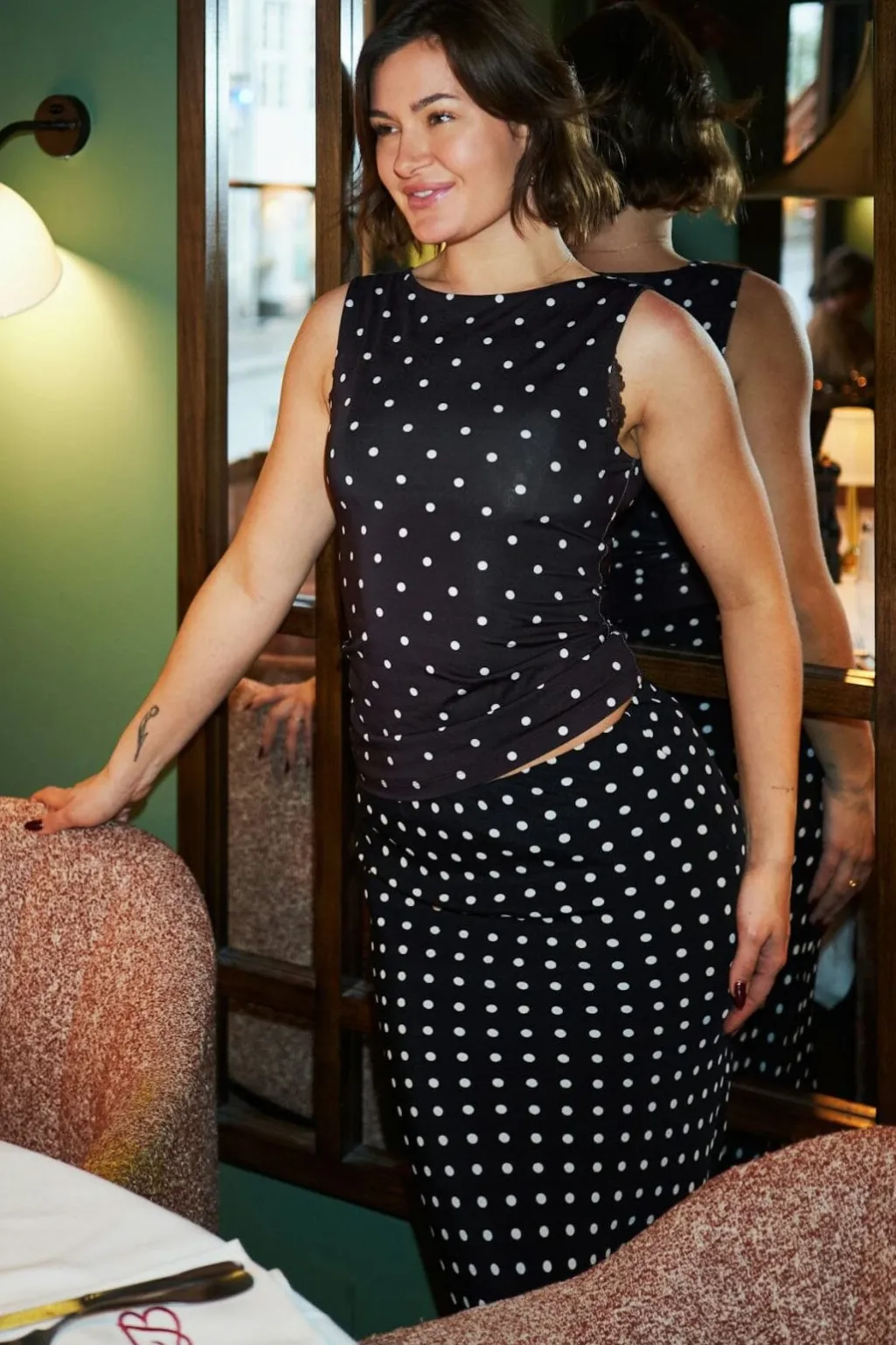 Ditty Jersey Dot Top 167487