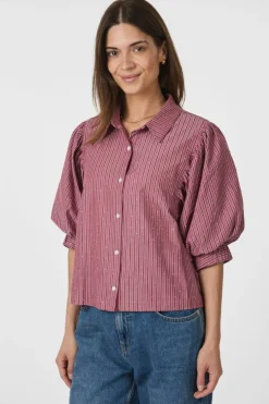 Etta Soft Stripe Stone Shirt 166416