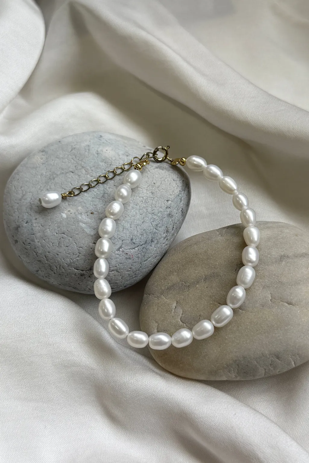 Ferskvandsperle Armbånd