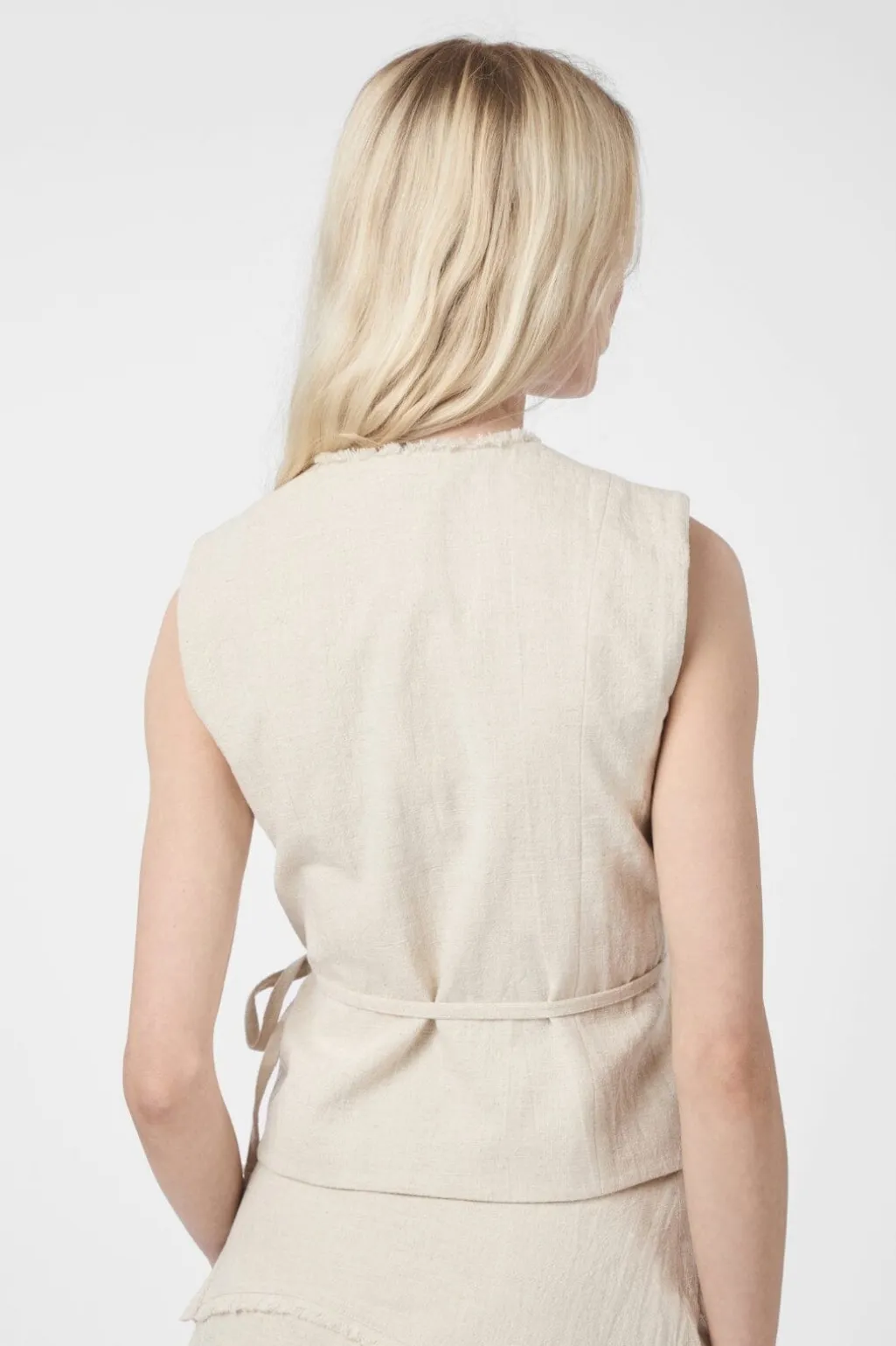 Filora Ramie Wrap Waistcoat 166243