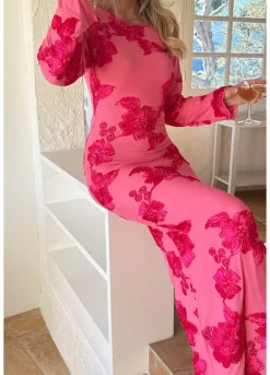 Floraic Mesh Dress A23862