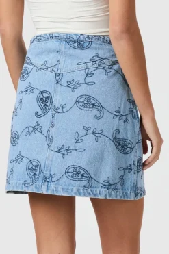 Gabani Embroidery Denim Skirt 165223
