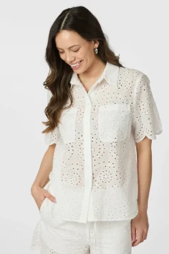 Gessie Embroidery Shirt 165383