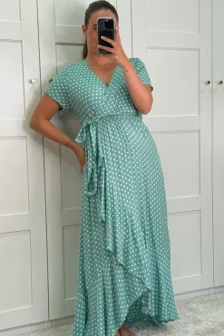 Ginevra Dot Wrap Dress