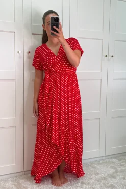 Ginevra Dot Wrap Dress