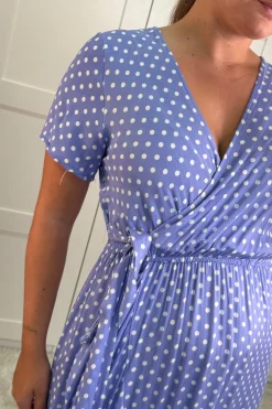 Ginevra Dot Wrap Dress
