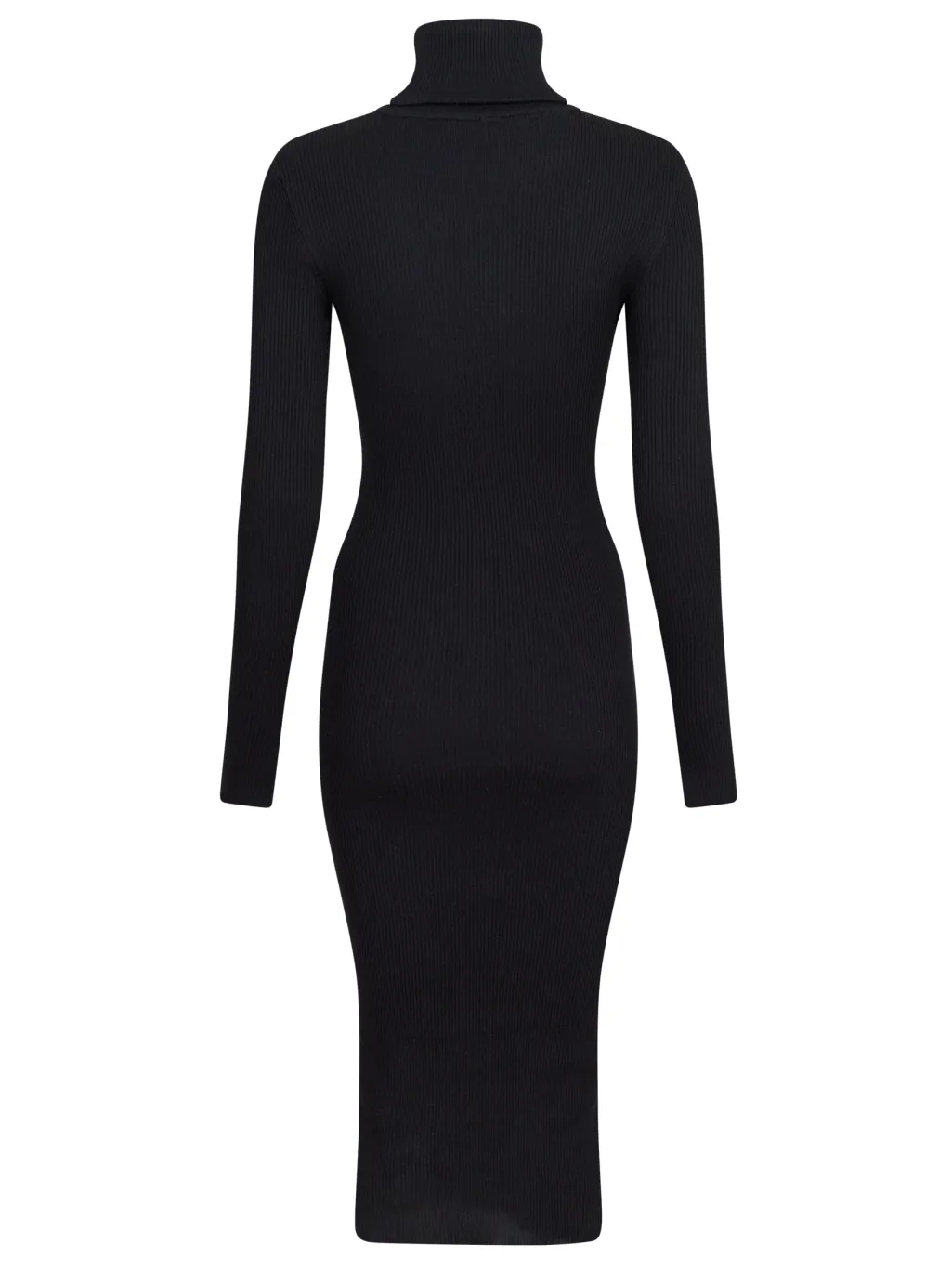 Gold Button Knit Roll Dress