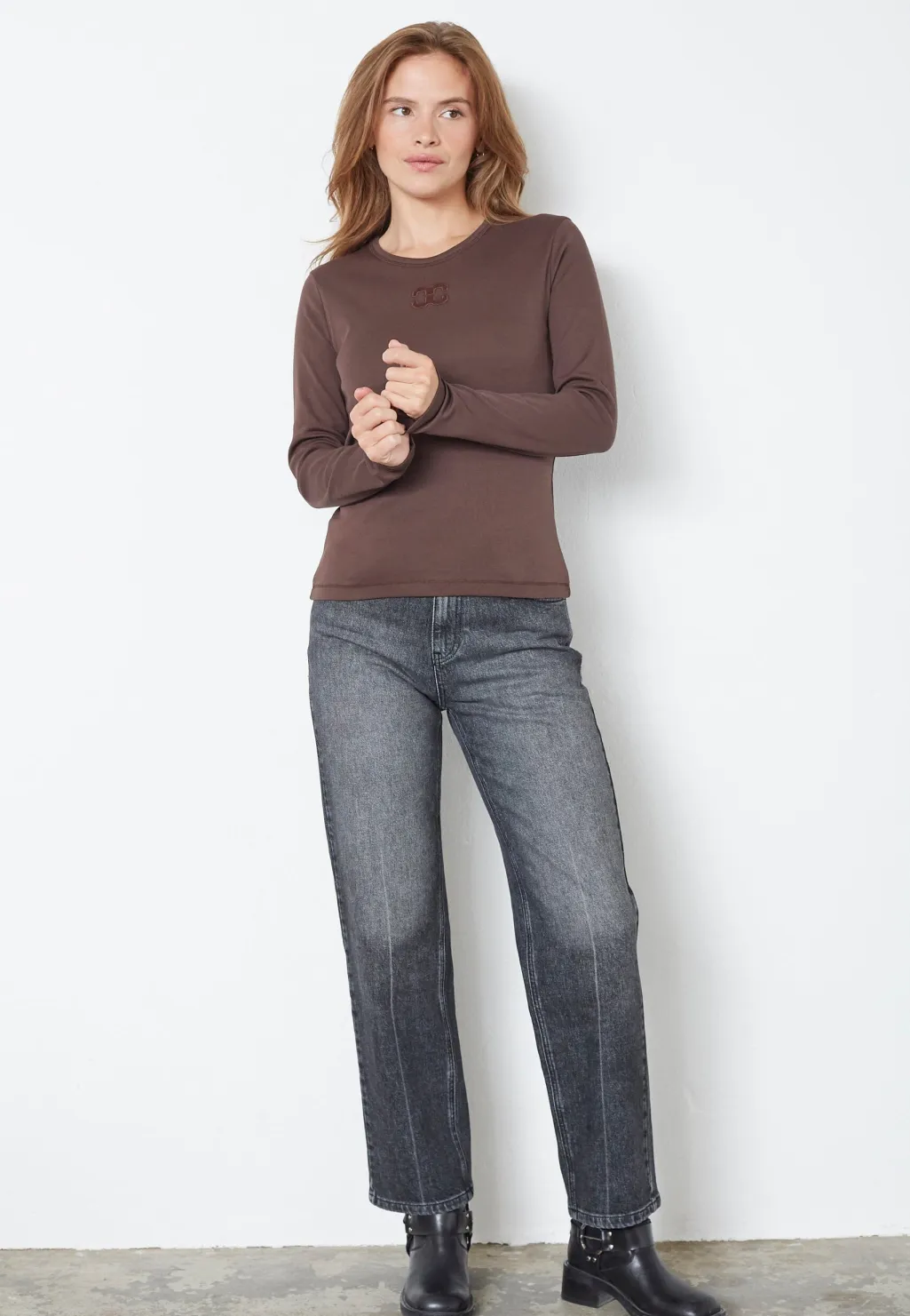 Grannycc Embroidery Ls Tee 33180