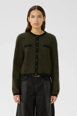 Gzalpha Ls Contrast Cardigan 10910459