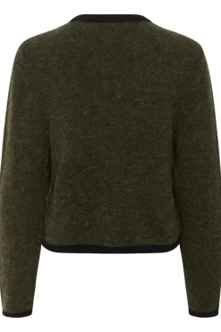 Gzalpha Ls Contrast Cardigan 10910459