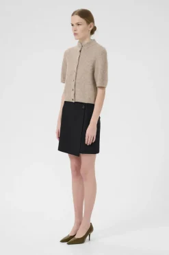 Gzpaula Melange Wrap Skirt 10910495