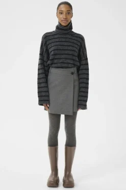 Gzpaula Melange Wrap Skirt 10910495