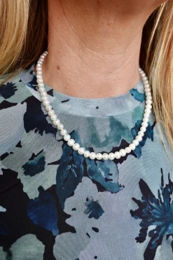 Halskæde Med Hvide Perler