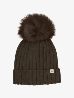 Hat Knit Alpaca Pompom 460397